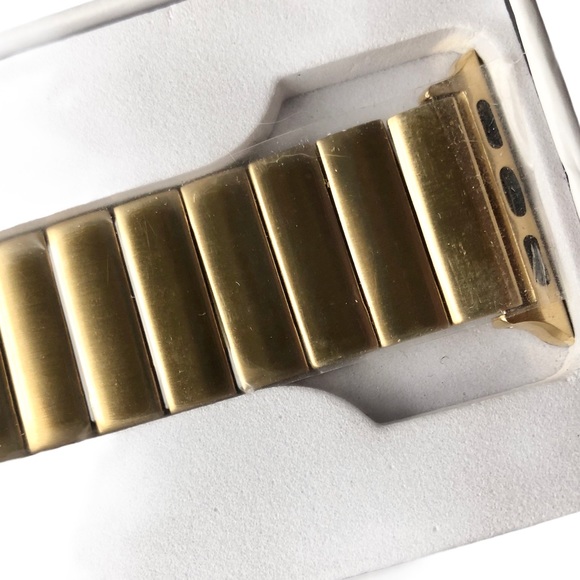 NEW GOLD Stainless Steel Metal Band Apple Watch 38/40/41mm Adjustable - Picture 8 of 15